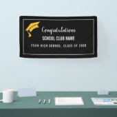 Black Custom Club Graduation Banner (Beurs)