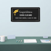 Black Custom Club Graduation Banner (Beurs)