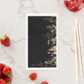 Black Custom Family Name Herfst Foliage Servet (Insitu)