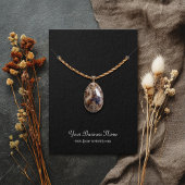 Black Custom Ketting Display Card Visitekaartje