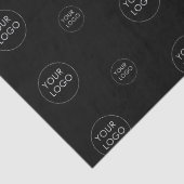 Black Custom Logo Bedrijf Zakelijk Promotioneel Tissuepapier (Detail)