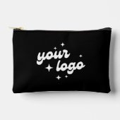 Black Custom Logo Business Travel Etui (Voorkant)