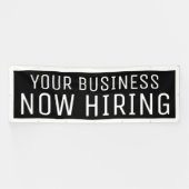 Black Custom Nu-kabelbanner Spandoek (Horizontaal)