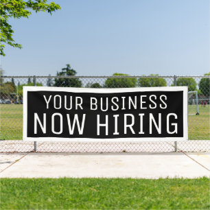 Black Custom Nu-kabelbanner Spandoek