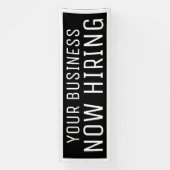 Black Custom Nu-kabelbanner Spandoek (Verticaal)