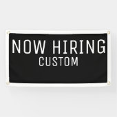 Black Custom Nu-kabelbanner Spandoek (Horizontaal)