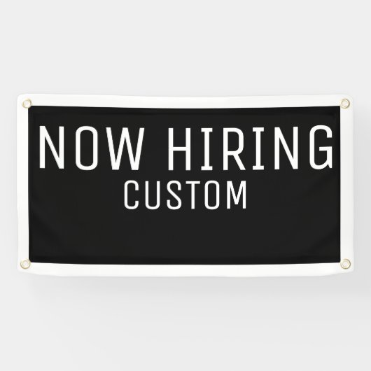 Black Custom Nu-kabelbanner Spandoek (Horizontaal)