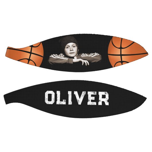 Black Custom Player Name Keepomwille Photo Basketbal (Panelen)