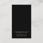 Black Custom Professionele Zakelijke Korting Kaart (Achterkant)