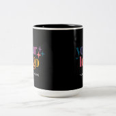 Black Custom Promo Business Logo Mug Tweekleurige Koffiemok (Center)