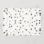 Black Cute Calligraphy Wedding Well Wishes Advieskaart (Achterkant)