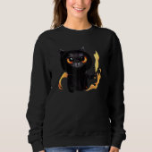 Black Cute Cat Wizard With Power Of Fire For Anima Trui (Voorkant)