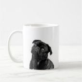 Black Cute Pug Mok (Links)