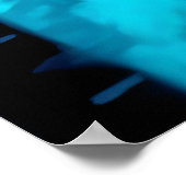 Black Cyberpunk Cat In Neon Rainy City Poster (Hoek)