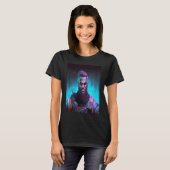 Black Cyberpunk Warrior T-shirt (Voorkant volledig)