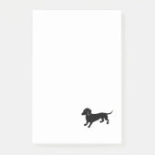 Black Dachshund Post-it® Notes (Voorkant)