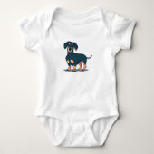 Black Dachshund Romper (Voorkant)