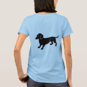 Black Dachshund T-shirt (Achterkant)