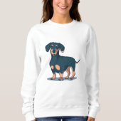 Black Dachshund Trui (Voorkant)