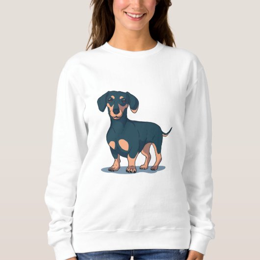 Black Dachshund Trui (Voorkant)