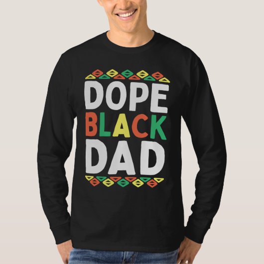 Black Dad African American Black History Month Pri T-shirt (Voorkant)