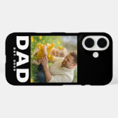 Black Dad Established Bold Photo Case-Mate iPhone Case (Achterkant (horizontaal))