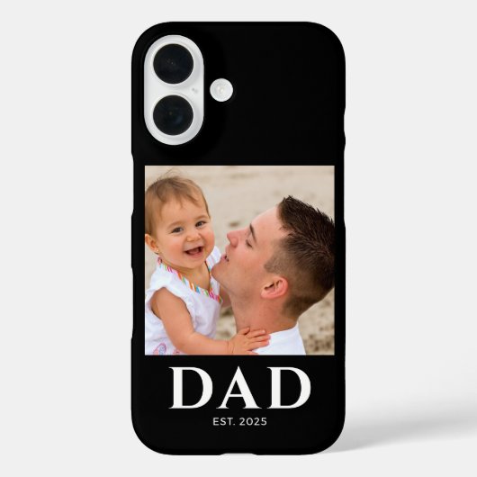 Black Dad Established Photo Case-Mate iPhone Case (Achterkant)