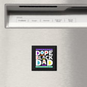 Black Dad New Dad Fathers Day Gift African America Magneet (Insitu (Vaatwasser))