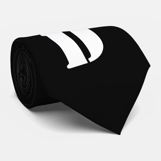 Black DAD Stropdas (Opgerold)