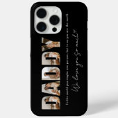 Black Daddy Fotocollage Bericht Vaderdag Case-Mate iPhone Case (Achterkant)