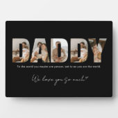 Black Daddy Fotocollage Bericht Vaderdag Fotoplaat (voorkant)