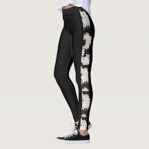 Black Dahlia Floral Legging