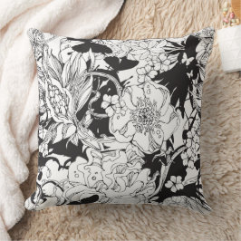 BLACK DAHLIA PILLOW KUSSEN