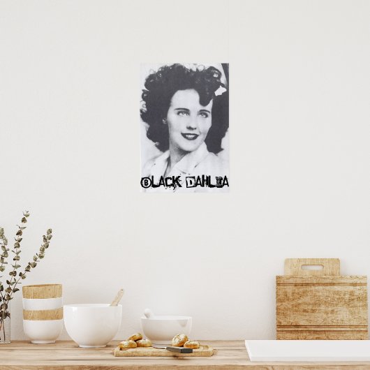 Black Dahlia Poster (Keuken)