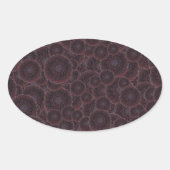 Black Dahlias Ovale Sticker (Voorkant)