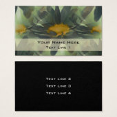 Black Daisies Floral Art Visitekaartjes (Voorkant /achterkant)