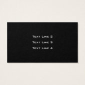 Black Daisies Floral Art Visitekaartjes (Achterkant)