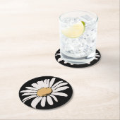 Black Daisy Floral Onderzetter (Insitu)