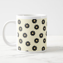 Black Daisy Pattern