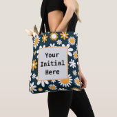 Black Daisy Tote Bag (Dichtbij)
