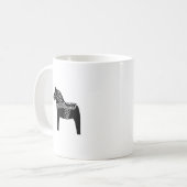 Black Dala Horse Koffiemok (Voorkant links)