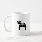 Black Dala Horse Koffiemok (Links)