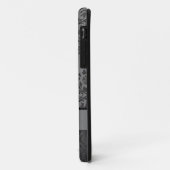 Black Damask - Beauty Case-Mate iPhone Case (Achterkant/links)