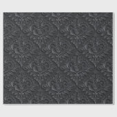 Black Damask Cadeaupapier (Vlak)