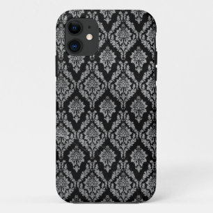 Black Damask iPhone 11 Hoesje
