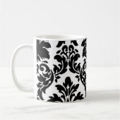Black Damask Coffee Tea Mok/Cup Koffiemok (Links)