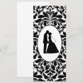 Black Damask & Couple Kiss Bladwijzer (Voorkant / Achterkant)