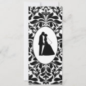 Black Damask & Couple Kiss Bladwijzer (Voorkant)