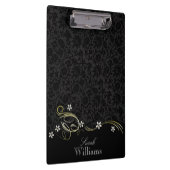 Black Damask en Black Swirls Klembord (Rechts)