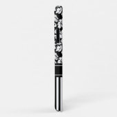 Black Damask en Stripes Case-Mate iPhone Case (Achterkant/rechts)